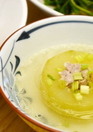 台湾☆大黄瓜の挽き肉詰めスープ-レシピのメイン写真