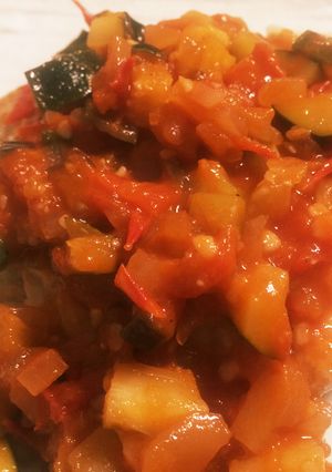 夏野菜！チキンソテーラタトゥイユ掛け-レシピのメイン写真
