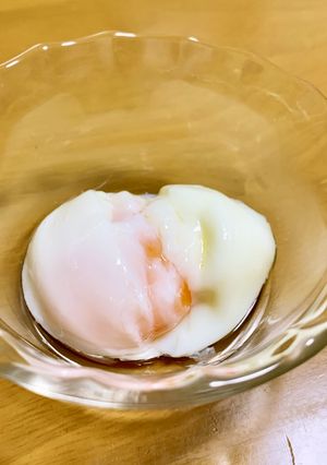 黄身がゼリー状の温泉玉子！-レシピのメイン写真