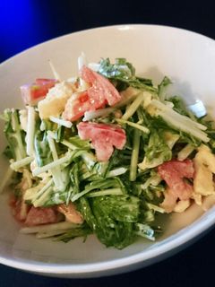 水菜と油揚げのサラダ-レシピのメイン写真