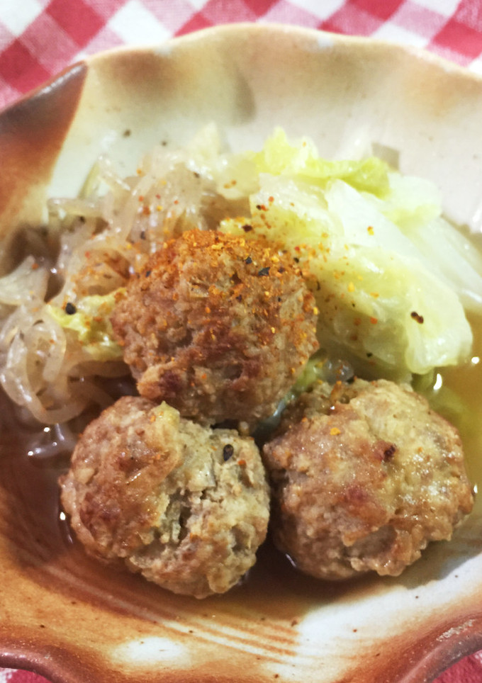 じんわり美味しい 白菜の肉だんご鍋-レシピのメイン写真