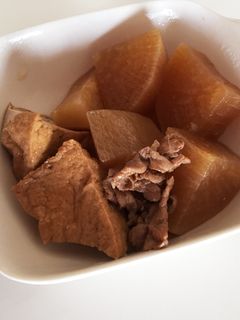 大根と厚揚げと豚コマの煮物-レシピのメイン写真