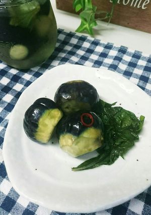 《山形の味》丸茄子のお漬物-レシピのメイン写真
