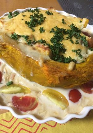 かぼちゃが主役のチーズホワイトグラタン-レシピのメイン写真