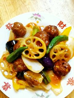 肉団子と夏野菜の酢豚-レシピのメイン写真