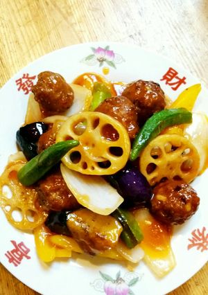 肉団子と夏野菜の酢豚-レシピのメイン写真