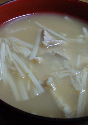 エノキと豚コマのお味噌-レシピのメイン写真