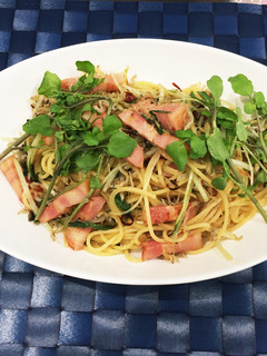 ピエドレで!じゃこと水菜のパスタ!!-レシピのメイン写真