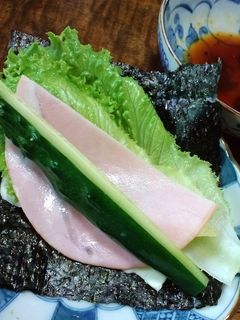 レタス海苔巻サラダ-レシピのメイン写真