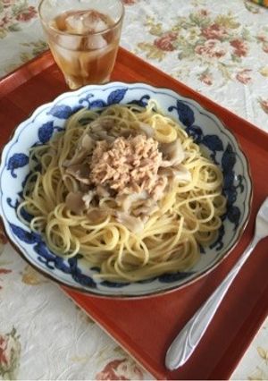 舞茸とツナの簡単和風パスタ-レシピのメイン写真