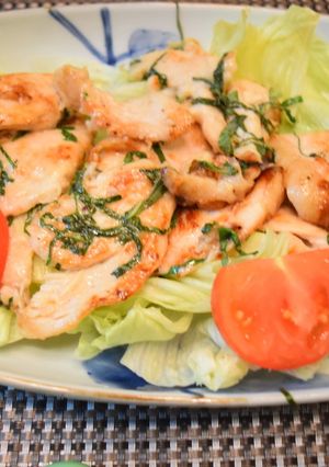 簡単☆鶏胸肉のシソ風味焼き-レシピのメイン写真