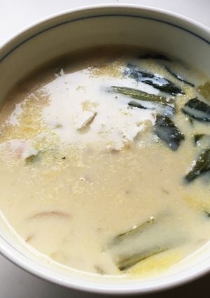 冷製も◎あさりと青梗菜の豆乳スープ-レシピのメイン写真