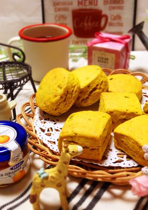 夏取りカボチャ♡のほっこりスコーン♪♪-レシピのメイン写真