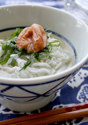 梅しらすの冷やし茶づけ-レシピのメイン写真