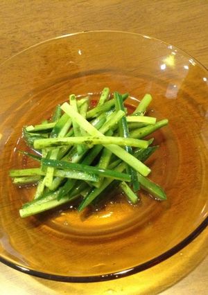 胡麻風味！細切りきゅうりの抹茶サラダ-レシピのメイン写真