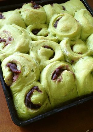 抹茶のちぎりパン（ＨＢ使用）-レシピのメイン写真