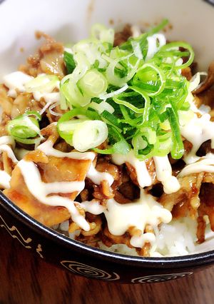 ネギマヨ豚丼！-レシピのメイン写真