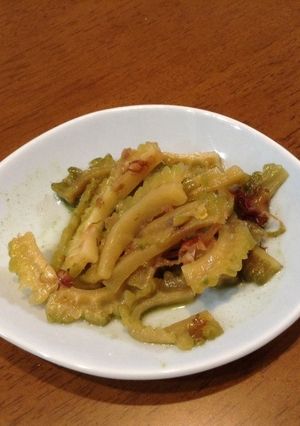 苦くない!ゴーヤの甘辛抹茶煮-レシピのメイン写真