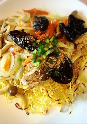 創味シャンタンで薬膳あんかけ焼きそば-レシピのメイン写真
