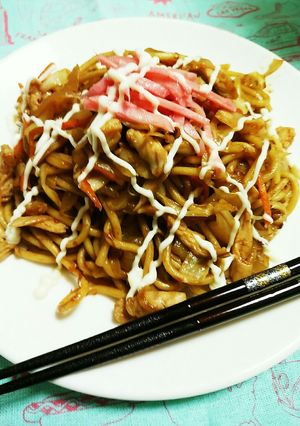鶏ハムDE子供喜ぶ焼きちゃんぽん♪-レシピのメイン写真