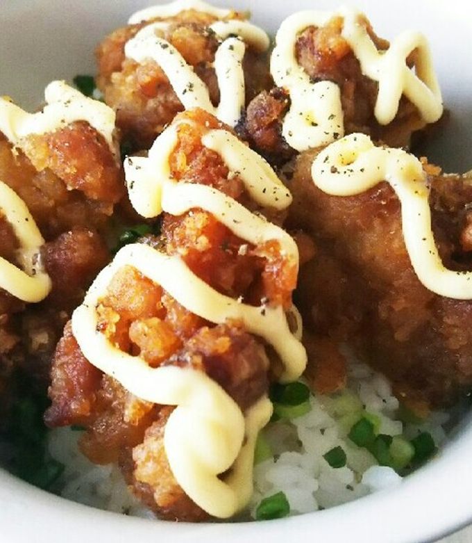 昨日の残り物がお手軽☆唐揚げ丼☆超簡単❗-レシピのメイン写真