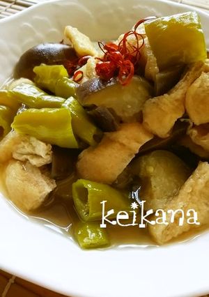 レンジで超簡単☆なすと唐辛子のたいたん♪-レシピのメイン写真