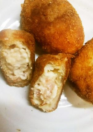 ロールパンDE海老クリームピロシキ♪-レシピのメイン写真