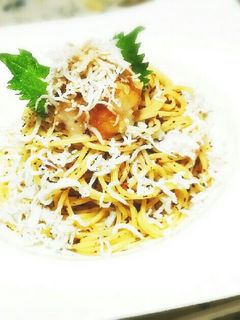 ゆかりとおろしのシラスこぼし冷製パスタ♥-レシピのメイン写真