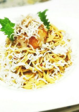 ゆかりとおろしのシラスこぼし冷製パスタ♥-レシピのメイン写真