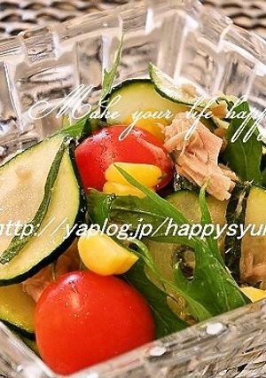 ズッキーニ&ツナ☆ゆず胡椒サラダ-レシピのメイン写真