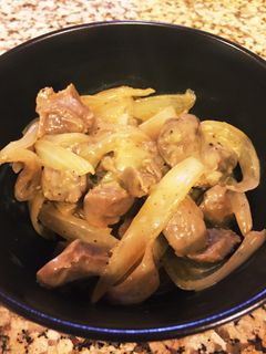 砂肝と玉ねぎのオイスターマヨ炒め-レシピのメイン写真