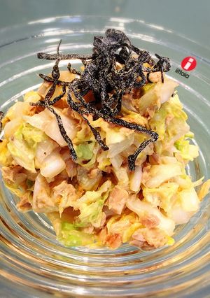 シャキっと白菜ごまマヨ風味のツナサラダ-レシピのメイン写真