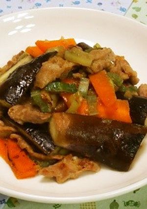 なすと豚肉のにんにく味噌炒め-レシピのメイン写真