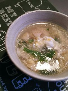 鶏皮で茶碗蒸し風スープ-レシピのメイン写真