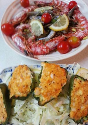 海老と詰め物（血管ダイエット846）-レシピのメイン写真