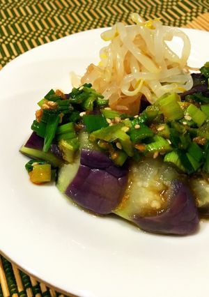 レンジで簡単蒸しなす☆ねぎぽん酢ダレ-レシピのメイン写真