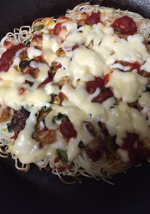 残ったそうめんでピザ-レシピのメイン写真