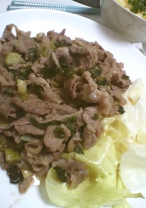 酢しょうがと玉ねぎのさっぱり焼き肉-レシピのメイン写真