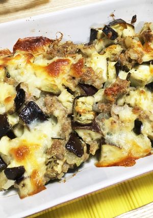 ナスとひき肉の簡単オーブン焼き-レシピのメイン写真