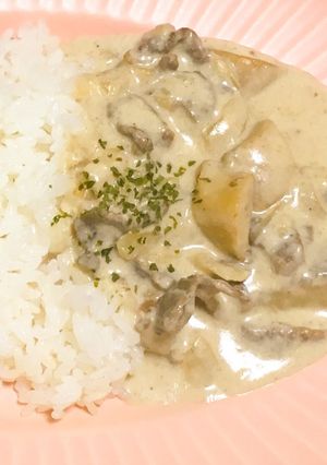 牛肉とエリンギのストロガノフ-レシピのメイン写真