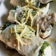 レンジde簡単♡大葉と豆腐の肉巻き