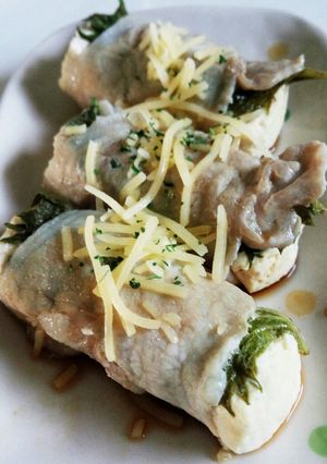 レンジde簡単♡大葉と豆腐の肉巻き-レシピのメイン写真