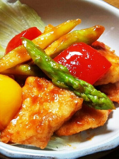 簡単☆鶏胸肉とパプリカのケチャップ炒め♪-レシピのメイン写真