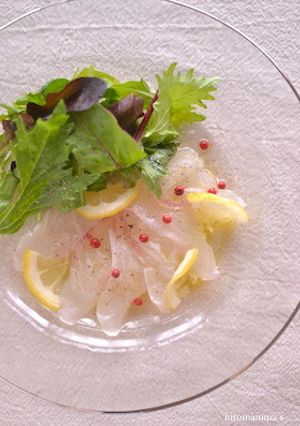 レモン酢使用☆鯛のカルパッチョ-レシピのメイン写真