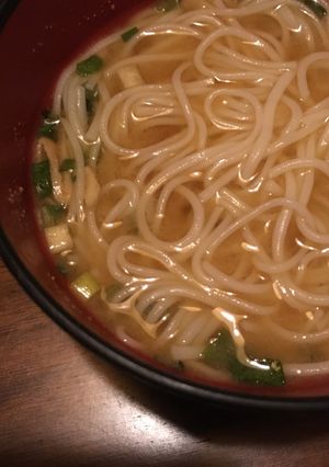 かんたん！インスタント味噌汁そうめん-レシピのメイン写真