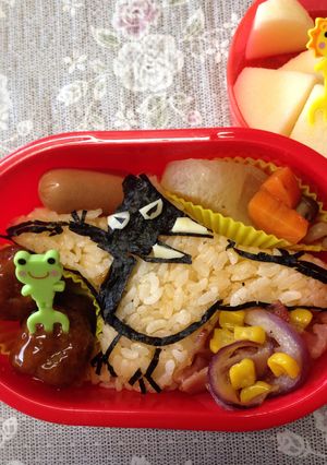 恐竜★難しい…プテラノドンのお弁当-レシピのメイン写真