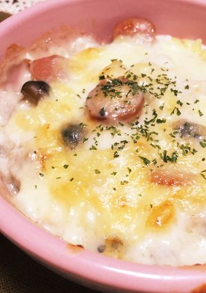 ウインナーとしめじのマカロニグラタン-レシピのメイン写真