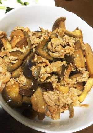 豚肉とナスのケチャ味噌炒め-レシピのメイン写真