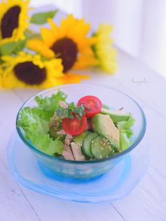 きゅうりとアボカド、ささみの中華サラダ-レシピのメイン写真