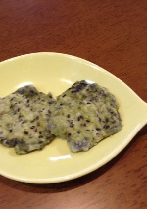 黒ゴマたっぷり！緑茶入りのソフトクッキー-レシピのメイン写真